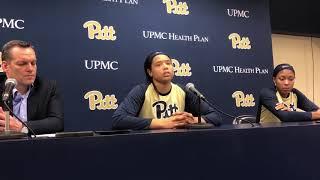 Pitt WBB HC Lance White, Fs Cara Judkins & Danielle Garven 1/24/19 | PSN