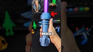 3D Printed Lego Brick Lightsaber Purple #3dprinting #howto