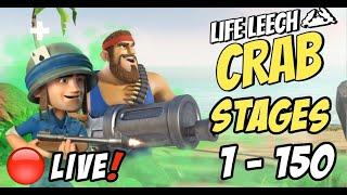  LIVE - MegaCrab and Chill - Boom Beach Life Leech Crab 2024 | Stages 1-150 | Boom Beach