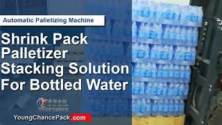 Automatic Palletizing Machine | Shrink Pack Palletizer Stacking Solution for Bottled Water