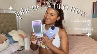 Iphone 14 Pro Max unboxing (deep purple) setup + camera test