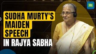 Sudha Murty speaks for the first time as she enters Rajya Sabha as nominated MP