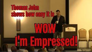 Thomas John reads a book then the author Woopie!
