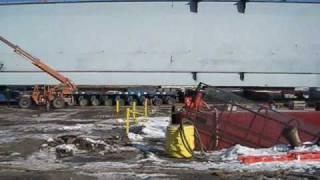 Goliath Crane - Loading onto barge in Quincy, MA