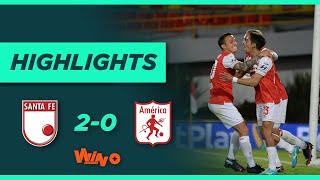 Santa Fe vs América (Goles y Highlights) Liga BetPlay Dimayor 2020 | Final Vuelta