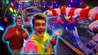 COOLEST ATTIC EVER OVERNIGHT CHALLENGE! *FREEZING*