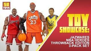 SB Toys Showcase: Jazwares NBA Heroes Throwback Edition 3-Pack Action Figure Set