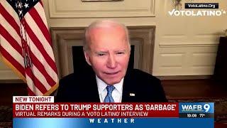 Biden suggests Trump supporters are ‘garbage’