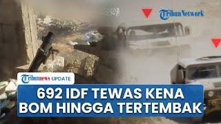 Tank-tank Israel Meledak Kena Bom Tanam Brigade Al-Quds, Total IDF Tewas Meningkat Jadi 692