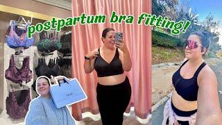 getting a professional bra fitting postpartum + holiday market!!