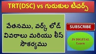 tspsc TRT(DSC) vs TREIRB gurukul TGT, PGT teachers|| salaries, scale, work load compare