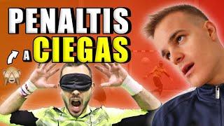 PENALTIS A CIEGAS!! ️(Reto fútbol sala vs. PORTERO)