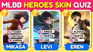 MOBILE LEGENDS BANG BANG HEROES SKIN QUIZ | MLBB Collab/Event Skin | Challenge for MLBB Players! 