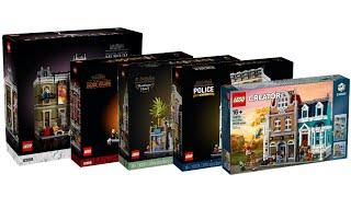 All LEGO Icons Modular Buildings released between 2019 - 2023 Compilation/Collection Speed Build