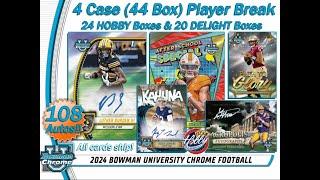 2024 Bowman Chrome U Football 4 Case (44 Box) PLAYER Break #3 eBay  12/12/24