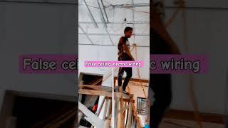 false ceiling electric wiring️ #technical Sabir, @Sabir931 🪛