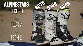 Alpinestars Tech 10 vs. Tech 7 vs. Tech 5