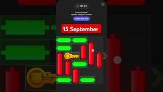 Key 57! 15September how to solve mini game PUZZLE in hamster Kombat (100%) !!15September mini game