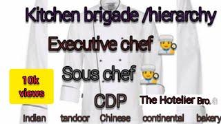 what is the kitchen brigade//Kitchen hierarchy //what is the duties of all chefs in a kitchen