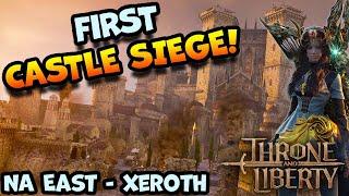 FIRST CASTLE SIEGE ON NA - Bow/Staff POV FULL SIEGE FIGHT!