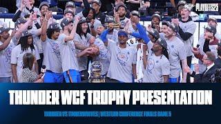 OKC Thunder Crowned 2024-25 NBA Western Conference Champions | Full Post Game Trophy Presentation