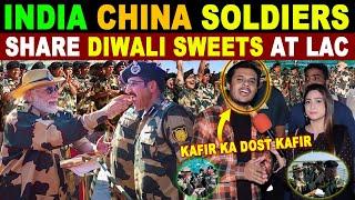 INDIA CHINA SOLDIERS SHARE DIWALI SWEETS BUT CHINA TARGETS PAKISTAN | PAK CRYING REACTIONS