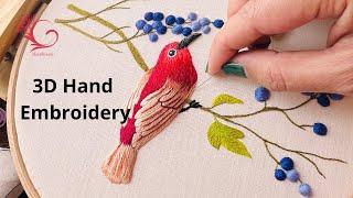 Expert SECRETS to Master 3D Bird Hand Embroidery for Beginners