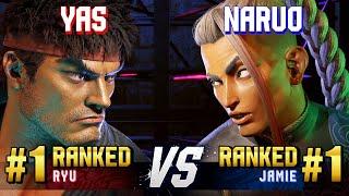 SF6 ▰ YAS (#1 Ranked Ryu) vs NARUO (#1 Ranked Jamie) ▰ High Level Gameplay