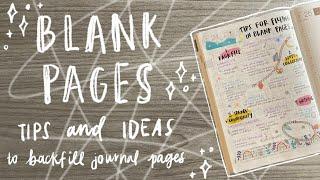 HOW I FILL BLANK PAGES IN MY DAILY JOURNAL  // tips for backplanning in a hobonichi cousin