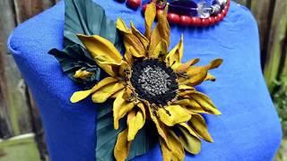 Leather Flowers - handmade by Kazakhsha Leather Art Studio