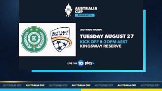 Olympic Kingsway v Adelaide United | Australia Cup 2024 Round of 16