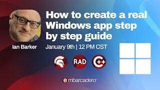 How to create a real Windows app step by step guide | Ian Barker