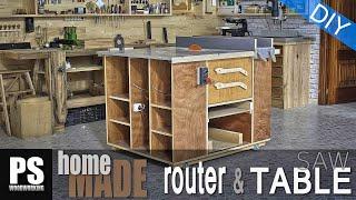 Homemade Router Table & Table Saw