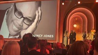 Family of Quincy Jones pay tribute at Governors Awards; Jamie Foxx does impersonation of Donald Trum