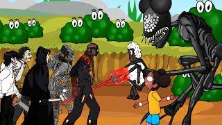 Amanda the Adventurer vs Savini Jason, Predator, Jeff the Killer, Ghostface, Leatherface, Michael.