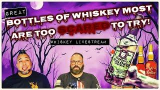 Whiskeys That Most Are Scared To Try! Halloween Whiskey Livestream and bottle giveaway!