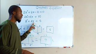 How To Solve Quadratic Equation by Completing the Square Method.