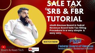 Sale tax submission Process in a very simple way SRB & FBR.