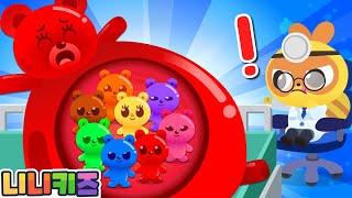 Mommy Jelly Bear is sick! | Let's Have a Baby | Baby Gummy Bear | Learn Colors for Kids | NINIkids