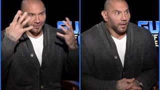 Dave Bautista on being socially awkward, shy and his crazy makeup removal technique