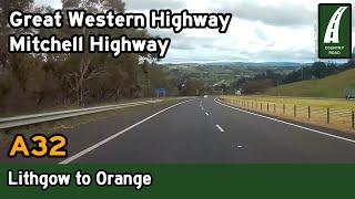 Driving from Lithgow to Orange via Bathurst - A32 Great Western Hwy/Mitchell Hwy (Central West NSW)