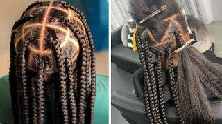 NEW Beautiful Braids Compilation | Large Knotless Braids