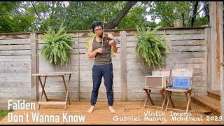 Don't Wanna Know (Falden) with Electric Violin - Gabriel Huang