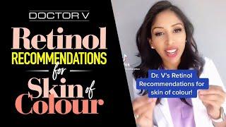 Doctor V - Retinol Recommendations For Skin Of Colour | Brown Or Black Skin | #shorts