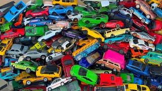 Box Full of Various Miniature Cars – Hot Wheels, Majorette, Matchbox & More! 