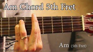 Am Chord on Guitar (5th Fret)