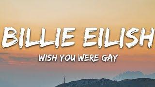 Billie Eilish - wish you were gay (Lyrics)