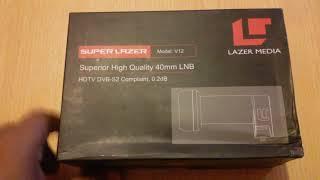 Super lazer ku band lnb unboxing best for hotbird channels