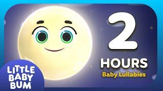 Mindful Bedtime Songs Calming Sensory Moon Animation | Baby Songs Fall Asleep | Little Baby Bum