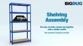 BiGDUG 3 Bay Boltless Shelving Mega Deal 3D Assembly